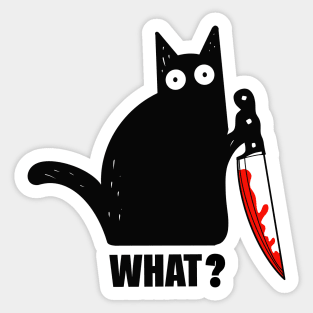 Spooky Lockdown Cat Sticker